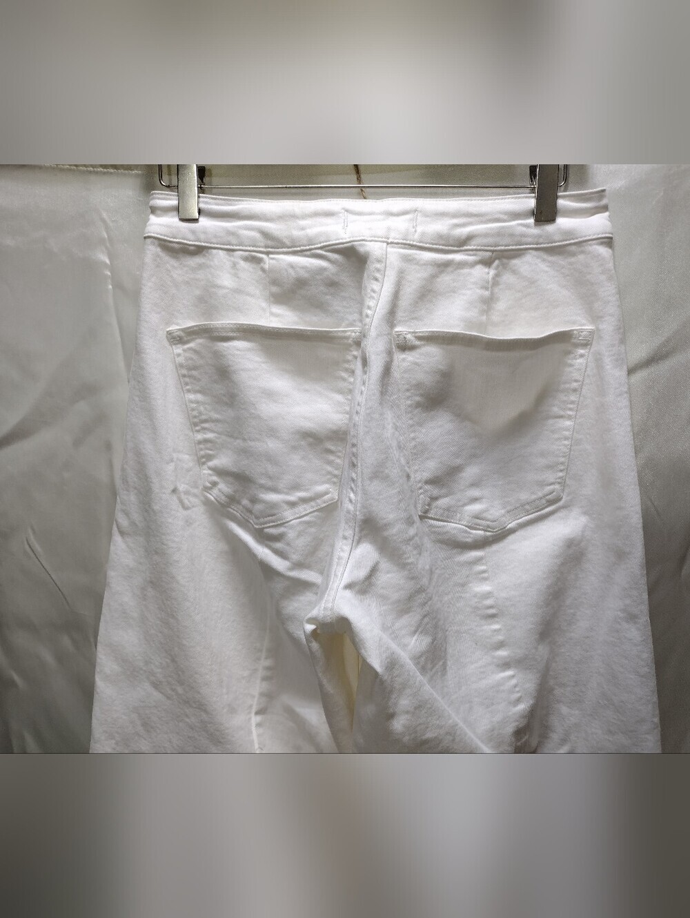 Madewell  Curvy Emmett Wide-Leg Jean in Tile White Size 28 - Picture 3 of 9